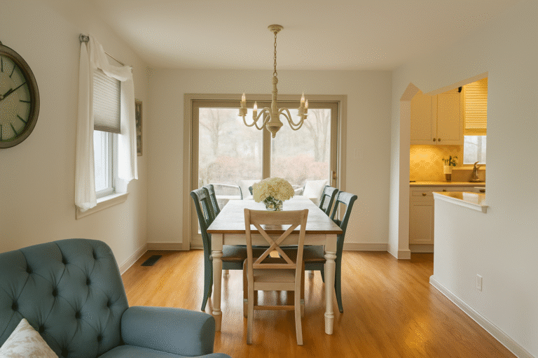 Freshly painted dining room prepared for home sale and move-in in Philadelphia